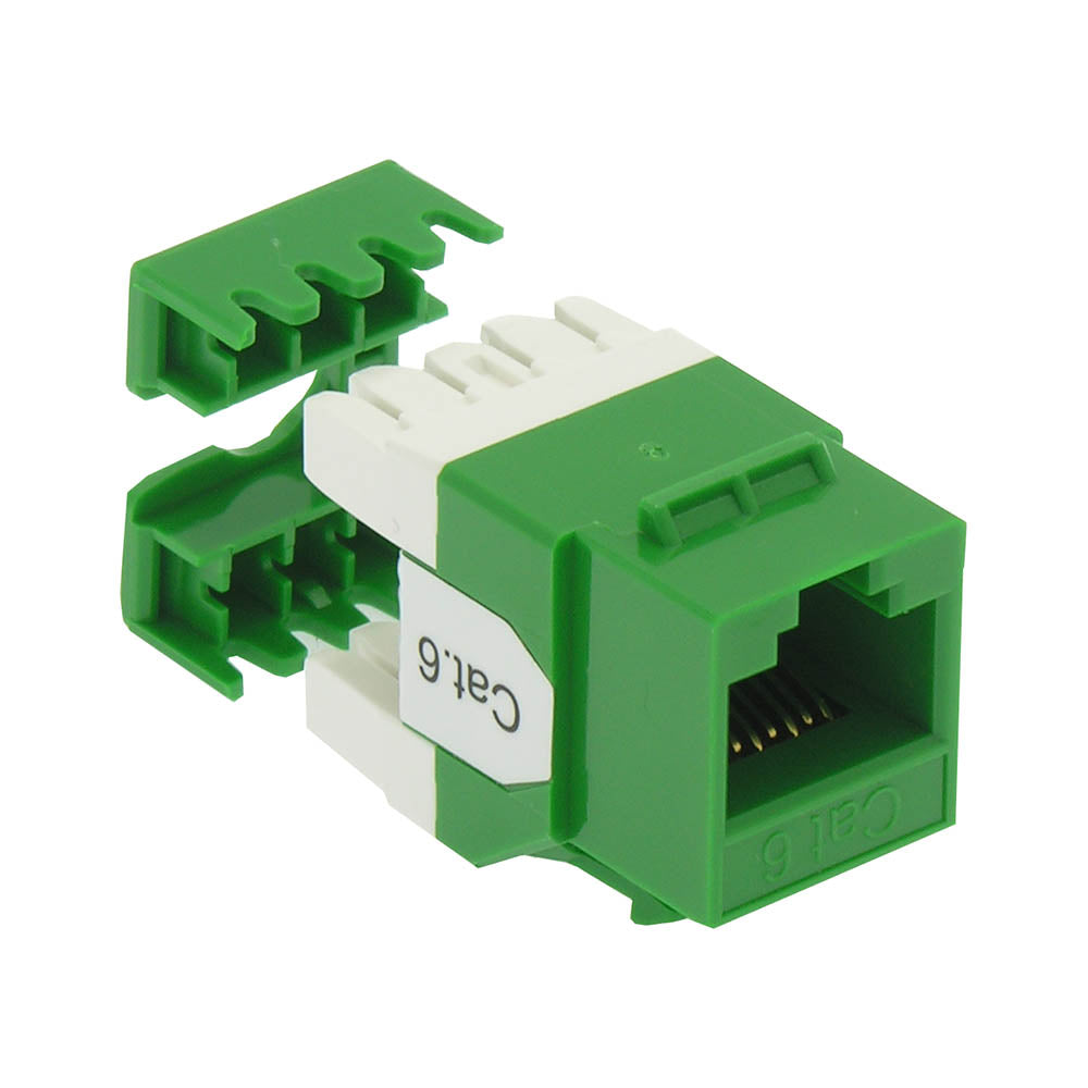 CAT6 RJ45 110 Type 180° Keystone Jack CAT6 RJ45 110 Type 180° Keystone Jack